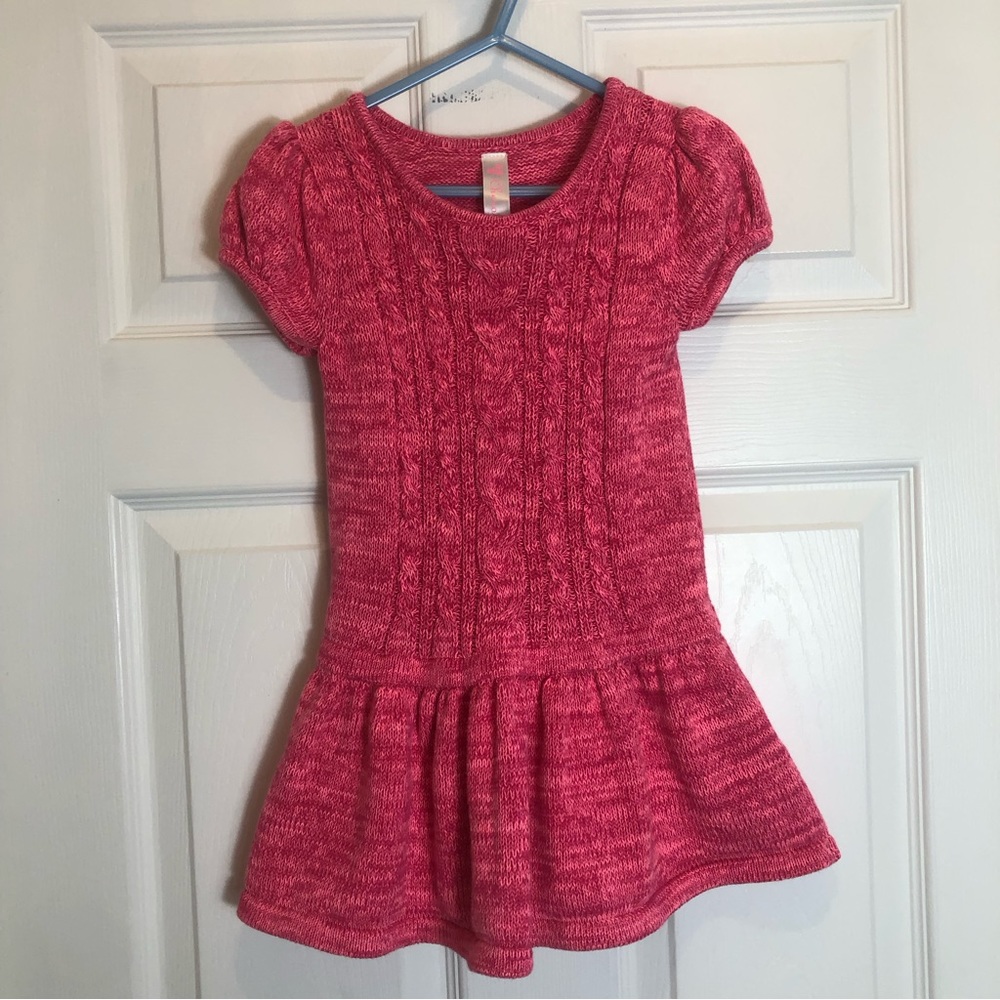 Cherokee Girls cap Sleeve Sweater Dress.  Size 4T